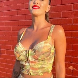 NWT Zara corset top